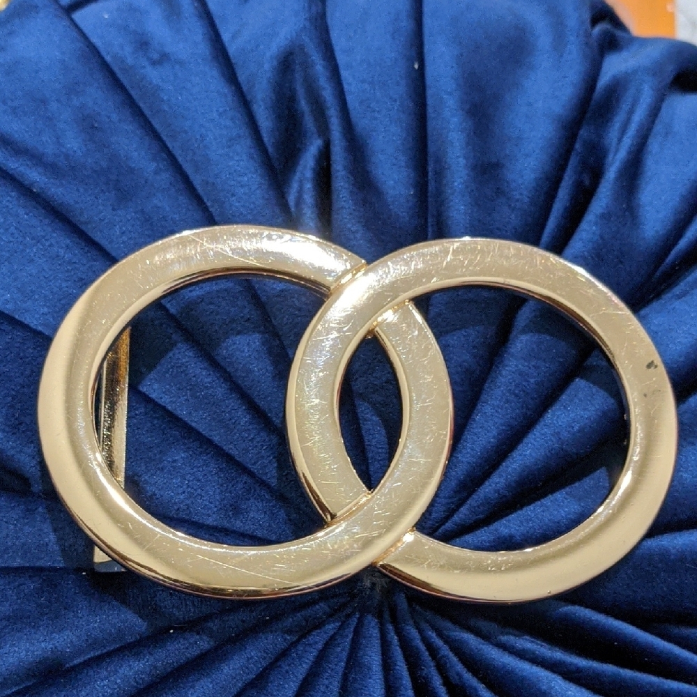 Gold Interlocking Circle Belt Buckle B11184-48-1 belt buckle